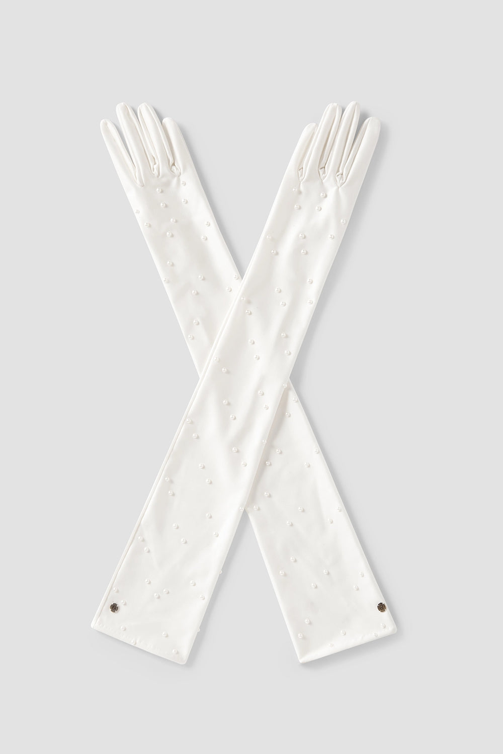 Handsome Stockholm Luxury Satin Wedding Gloves – Satin Pearls