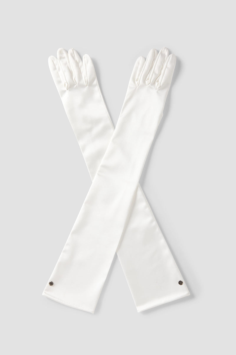 Satin Extra Long White