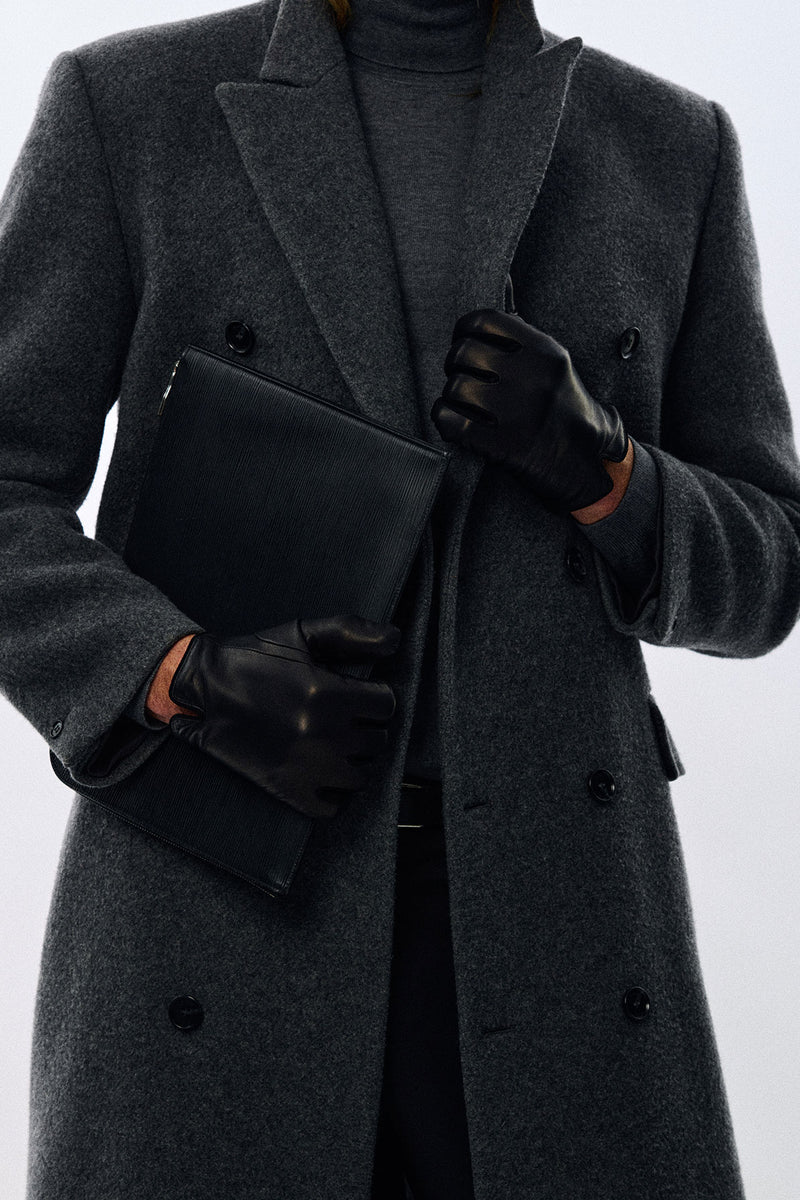 Handsome Stockholm - Exclusive Leather Gloves - Essentials Black
