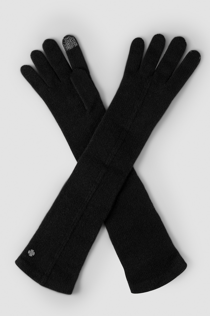 Handsome Stockholm Exclusive Cashmere Gloves Cashmere Long Black