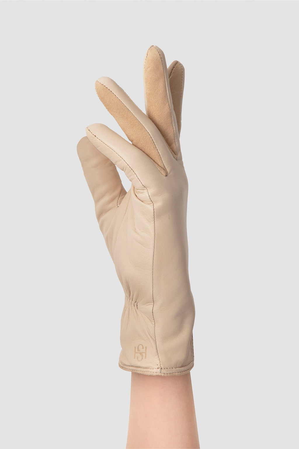Cream leather gloves ladies new arrivals