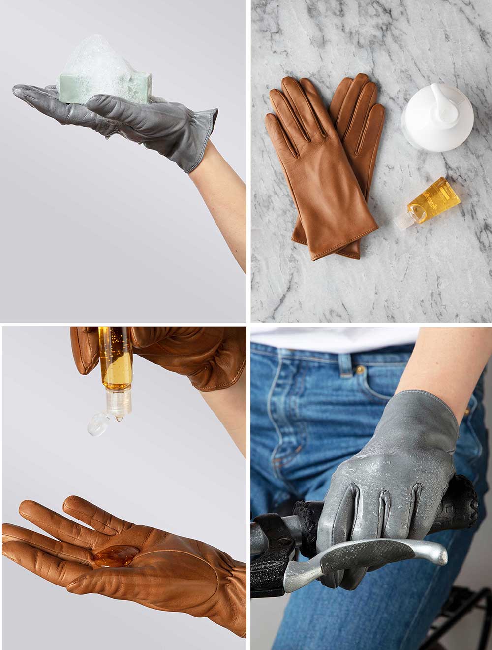 Handsome Stockholm - Exclusive Leather Gloves - Washable Leather