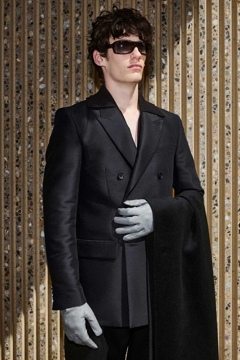mens winter dress gloves Men's Dark Brown Leather Winter Gloves